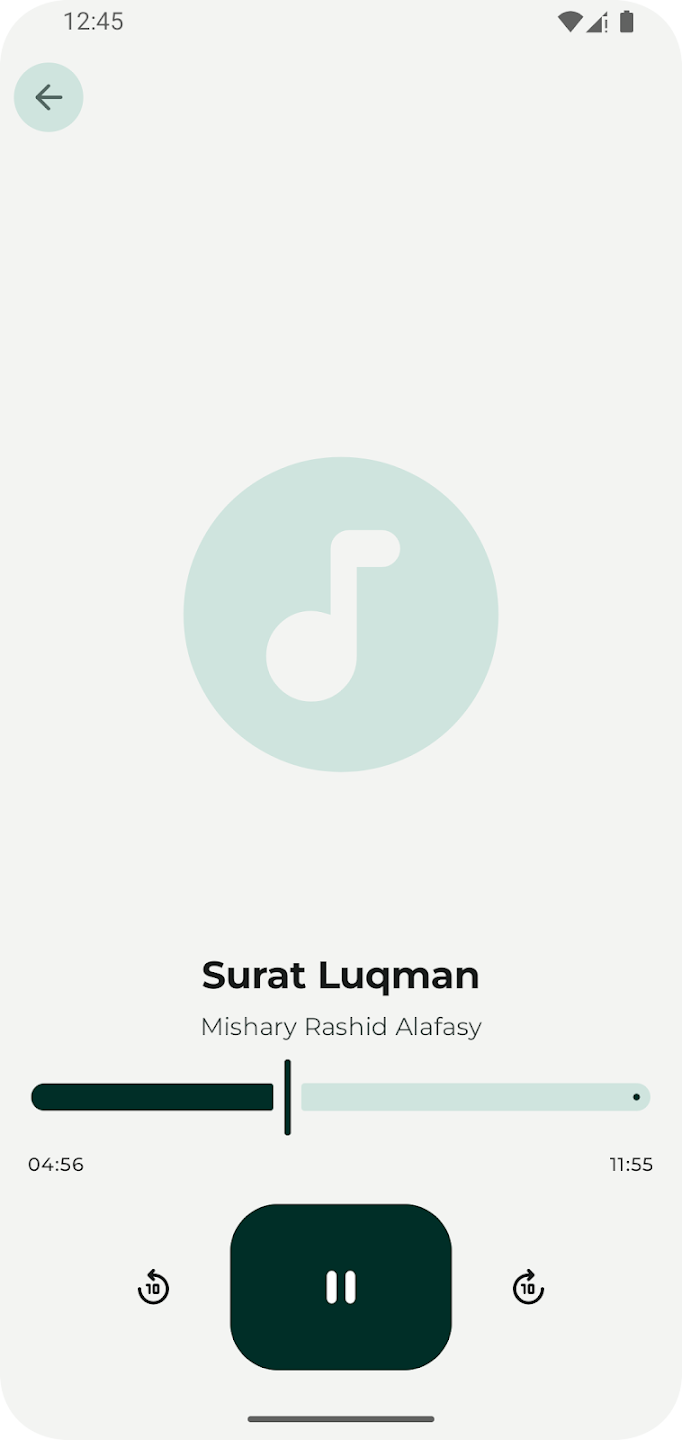 Quran audio player